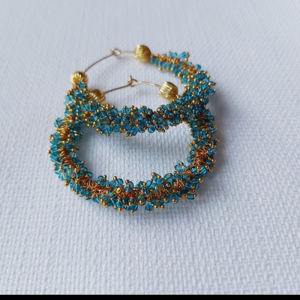 Handmade hoop earrings